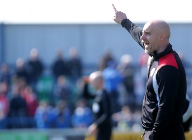 Sligo Rovers manager Gerard Lyttle (file photo).