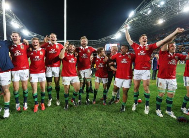 The Lions won their 2013 tour of Australia 2-1.