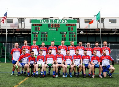 The New York panel ahead of last year's one-point defeat to Roscommon.