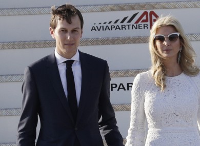 Jared Kushner arrives in Rome with his wife Ivanka Trump.