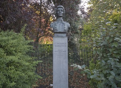 The Countess Markiewicz bust in Dublin.