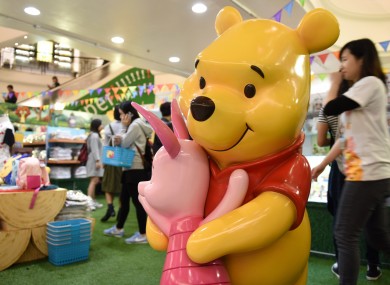 A Winnie the Pooh exhibition in Hong Kong earlier this year.