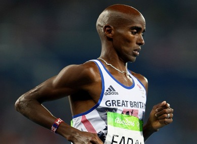 Four-time Olympic champion Mo Farah.