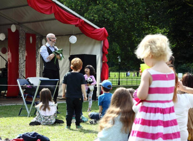 Puppet time at Farmleigh Estate.