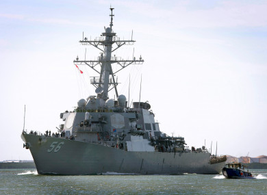File photo of the the USS John S McCain.
