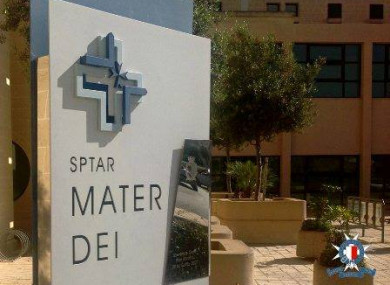 Mater Dei Hospital where the man was taken.