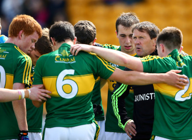 Jack O'Connor with his minor All-Ireland winners in 2015