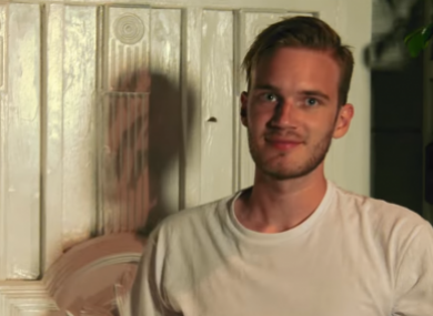 YouTuber PewDiePie.