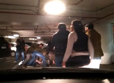 El Rico being arrested in Chile.