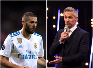 The Match of the Day presenter was critical of the French striker.