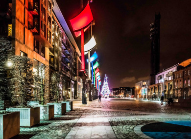 The Christmas tree in Smithfield square