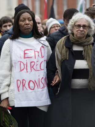Protesters called for an end to Direct Provision at a demonstration last weekend