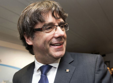 Carles Puigdemont pictured in Brussels last week