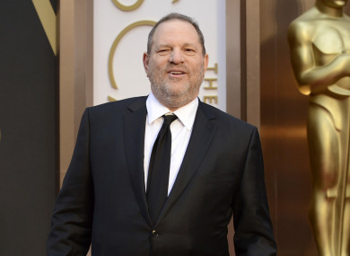 Harvey Weinstein arrives at the Oscars at the Dolby Theatre in LA.