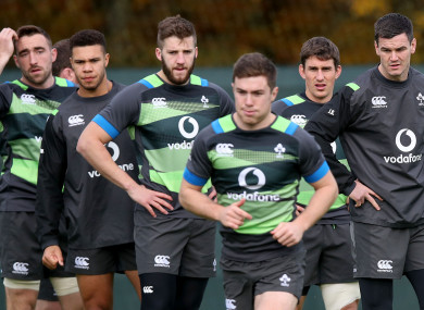 Luke McGrath during squad training earlier in the week.