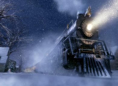 A scene from the film The Polar Express.