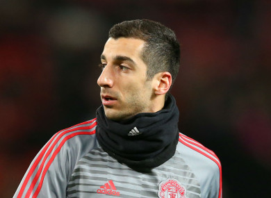 Henrikh Mkhitaryan has struggled for game time at Man United lately.