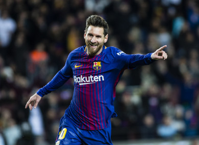 Lionel Messi (file pic).