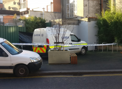 The scene of the incident at Ryders Row, Dublin 1