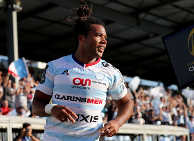 Racing 92 winger Teddy Thomas has been hit in the pocket for his actions in Edinburgh.