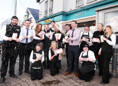 There were celebrations at the Centra in Crosshaven over the weekend after the store sold the winning ticket.
