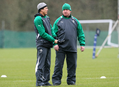 Les Kiss and Declan Kidney (file pic).