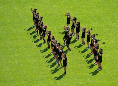 The New Zealand team perfom the 'Haka' (file pic).
