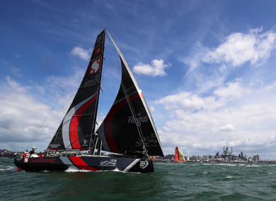 Sun Hung Kai/Scallywag during leg seven of the Volvo Ocean Race.