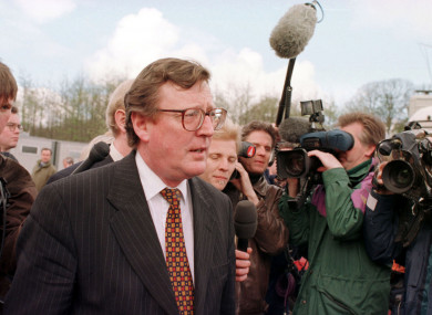 David Trimble served as leader of the Ulster Unionist Party.