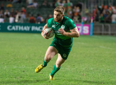 Ireland's Ian Fitzpatrick in action at the HSBC World Rugby Sevens Series.