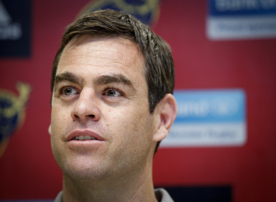 Van Graan speaking to the media yesterday.
