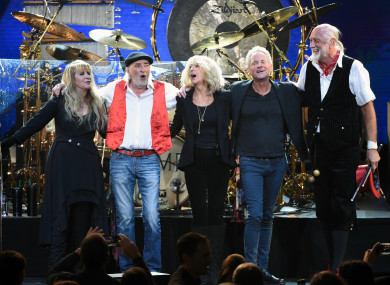From left: Stevie Nicks, John McVie, Christine McVie, Lindsey Buckingham and Mick Fleetwood