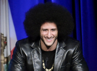 Colin Kaepernick (file pic).