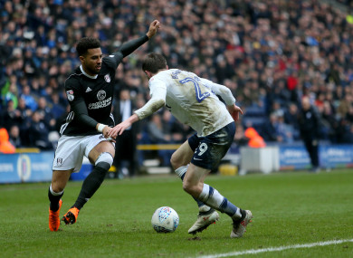 Cyrus Christie in action with Fulham.