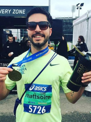 Matt Campbell was running his second marathon in as many weeks.