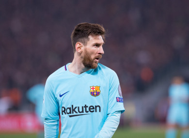 Lionel Messi was unable to prevent a disastrous midweek Champions League exit for Barcelona.
