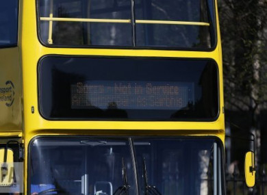 The incident took place on a Route 184 bus, file photo.