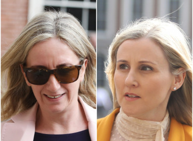 Gemma O'Doherty (left) and Alison O'Reilly