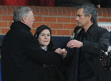Ferguson and Mourinho back in 2009.