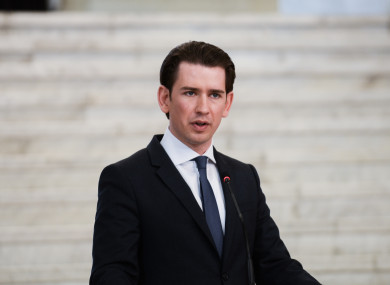 Austrian Chancellor Sebastian Kurz