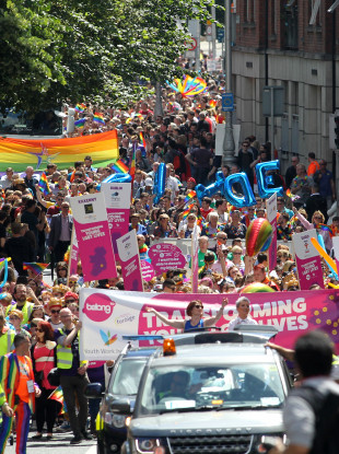Gay Pride Parade in Dublin last year.