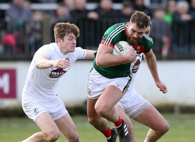Mayo's Aidan O'Shea and Kildare's Kevin Feely will be in opposition.