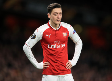 Mesut Ozil (file pic).