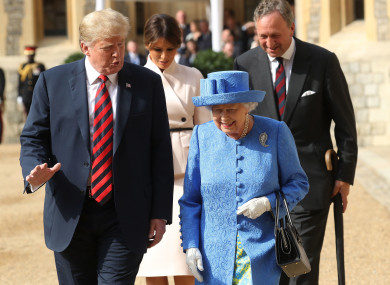 Queen Elizabeth II hosted the US President on Friday.