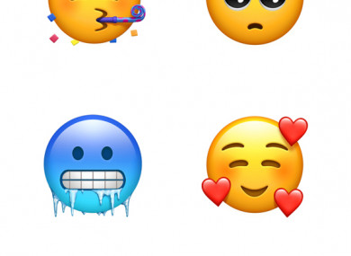 Some of the new emojis.