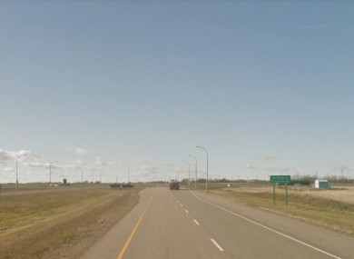 A section of the Highway where the incident occurred.