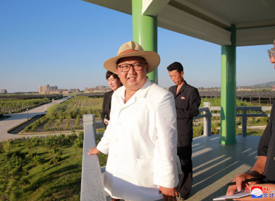 A photograph of Kim Jong Un provided by the North Korean government.