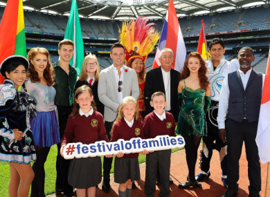 Some of the cast that will feature in Croke Park.