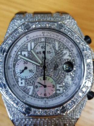 Diamond Rolex watch CAB seized last year.