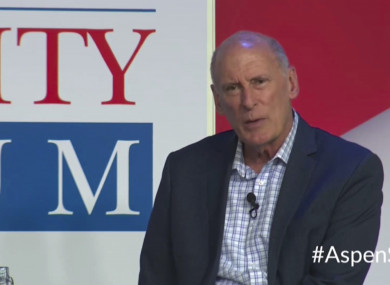 National Intelligence Director Dan Coats speaks at the Forum in Aspen, Colorado.